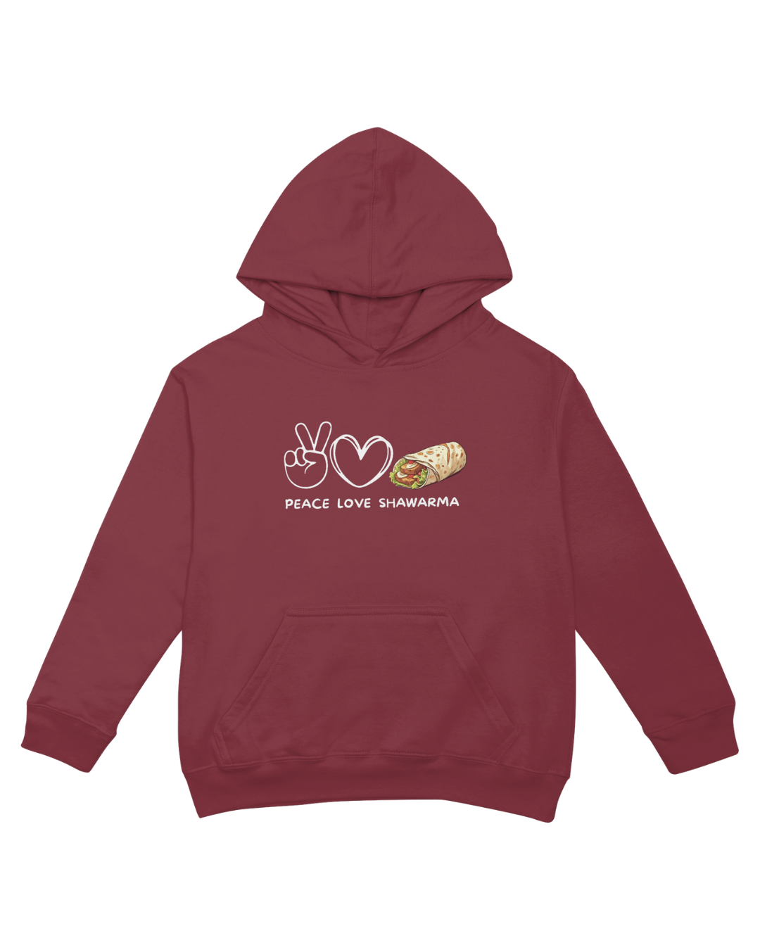 "Peace. Love. Shawarma." Hoodie