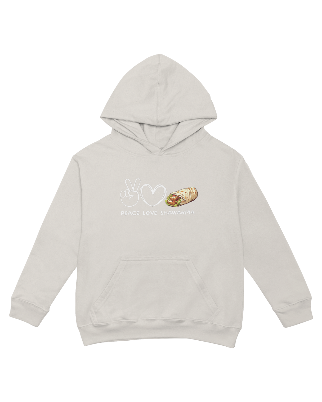 "Peace. Love. Shawarma." Hoodie
